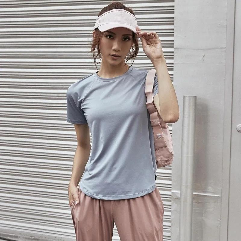Sports Quick-drying T-shirt Women's Large Size Loose and Thin Mesh Breathable Quick-drying Leisure Fitness Short-sleeved Running Yoga Clothes Top