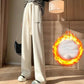 Fleece Pants Women's Wild Trend Loose Autumn and Winter High Waist Wide-leg Pants Plus Fleece Thick Straight-leg Casual Pants