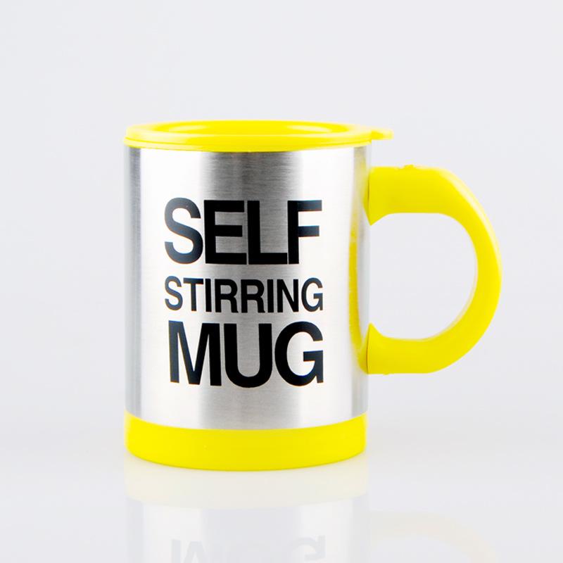 Automatic Electric Mug Stirring Coffee Cup Stainless Steel Mixer Lazy Self Mixing Drinking Cups