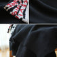 Vintage Printed Knitted Sweater Women Loose Bottoming Sweater Autumn and Winter Asymmetric Pullover Sweater