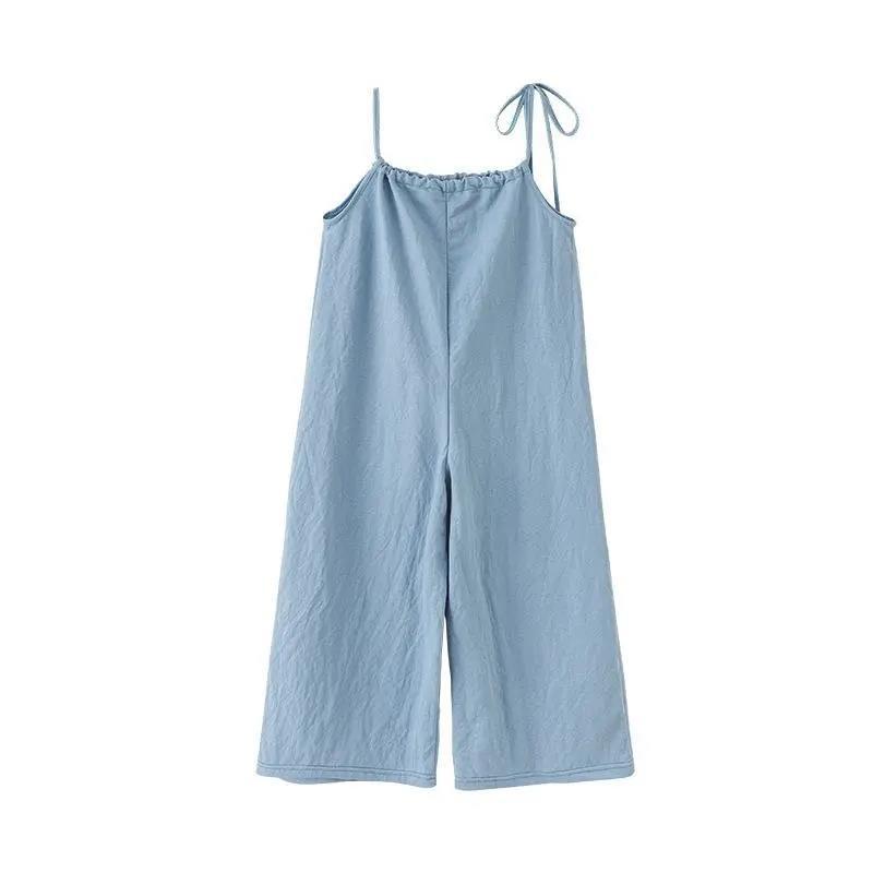 Girls' Bib Summer Children's Sling Jumpsuit Korean Version of Summer Girls Loose Pants