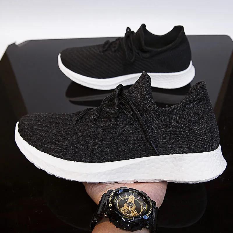 Men's Net Breathable Running Shoes 2021 Summer New Wild Trend Ultra Light Casual Sports Shoes Men