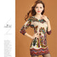 Vintage Printed Cashmere Sweater Women's Mid-length Wool Sweater Bottoming Outer Wear  Plus Size Slim Pullover Sweater Dress