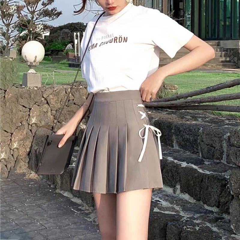 Pleated Skirt School Girl Plaid A-Line Flare Skater Short Skirt Uniforms Cosplay Sweet Girls Women High Waist