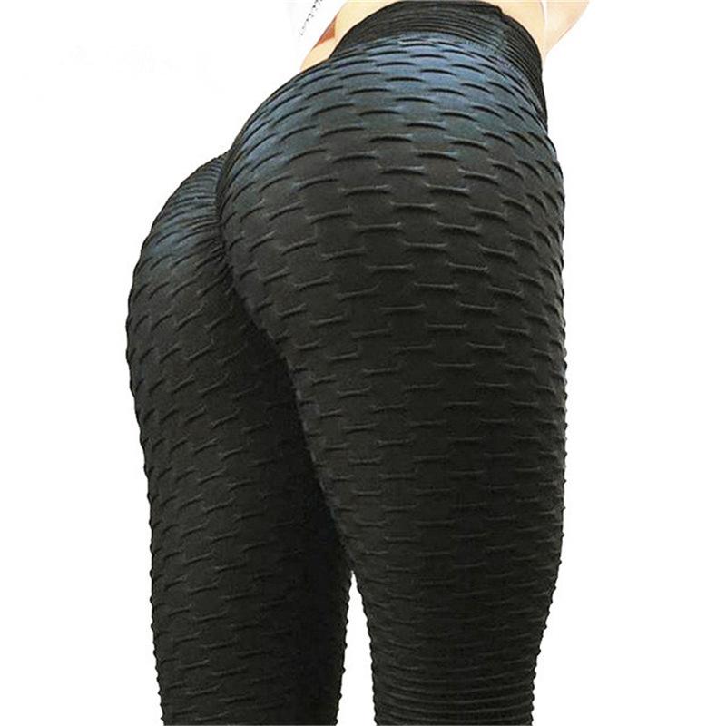 Women's Buttocks Jacquard Yoga Pants Sports Hip Leggings Fitness Pants Running Gym Training Running Trousers