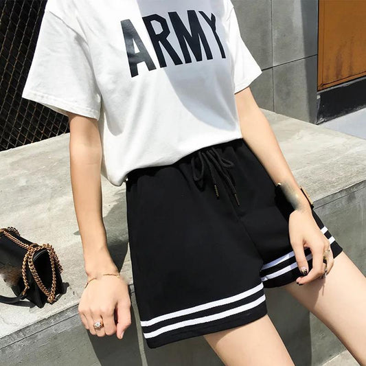 Loose High-waist Sports Shorts Women's Running Yoga Wide-legged Casual Thin Summer Pants Women's Casual Sports Shorts