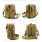 Men's Mountaineering Cycling Multifunctional Waist Bag Mobile Phone Bag Outdoor Travel Hiking Waist Bag Sports Tactical Bag