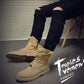 Men High Top Canvas Shoes Military Tactical Boots Desert Combat Outdoor Travel Shoes Ankle Boots