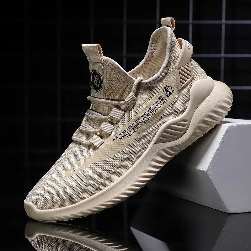 Men's Running Shoes Breathable Casual Shoes All-match Sports Shoes Non-slip Wear-resistant Mesh Shoes