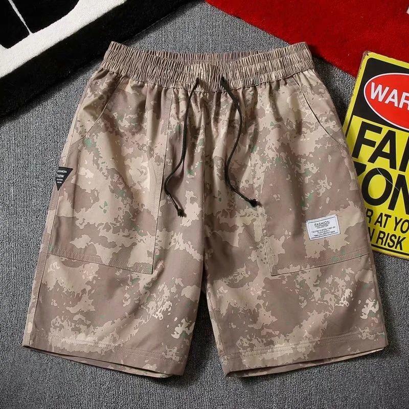 Summer Shorts Men's Plus Size Camouflage Overalls Casual Five-point Pants Sports Beach Loose Shorts