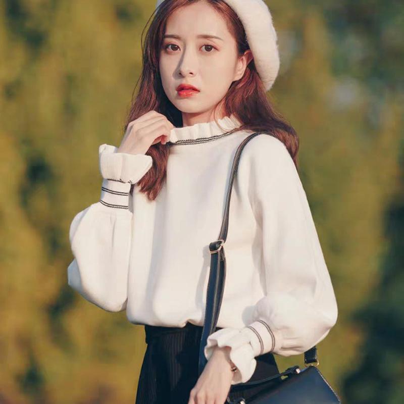 Women Sweaters Pullovers Autumn Winter Long Sleeve Pull Female Solid Pullover Female Casual Short Knitted Sweater
