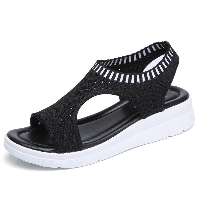 Summer Womens Sandals Platform Breathable Peep Shoes Comfortable Shopping Walking Shoes