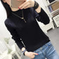 Women's Half Turtleneck Lace Sweater Solid Color Woven Long Sleeve Sweater Fashion Slim Fit Plus Size Sweater