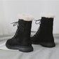Snow Boots Women's Shoes Short Tube Warm Student Cotton Shoes Thickened and Velvet Autumn Winter All-match Short Boots