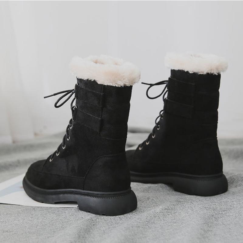Snow Boots Women's Shoes Short Tube Warm Student Cotton Shoes Thickened and Velvet Autumn Winter All-match Short Boots