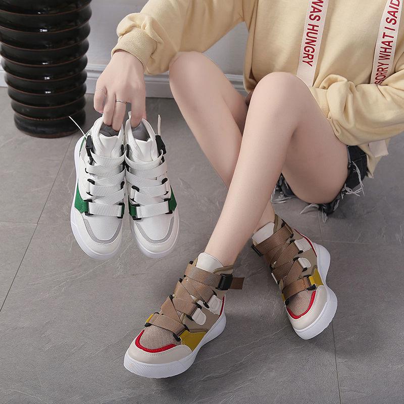 High-top Shoes Female Autumn Winter Martin Boots Harajuku Style All-match Sport Shoes Casual Shoes