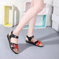 Flat Sandals Large Soft Sole Non-slip Maternity Shoes Elderly Sandals Comfortable Lightweight Simple Non-slip Plastic Shoes