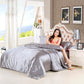 Sleeping Four-piece Pure Color Household Duvet Cover Sheet Student 4-piece Dormitory Bedding