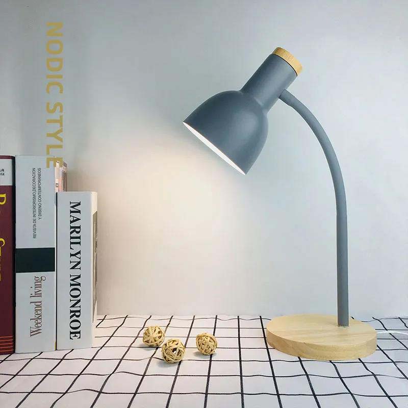 Rechargeable Plug-in Dual-purpose Bedroom Creative Bedside Lamp with Bright Color Tone and Eye Protection Table Lamp