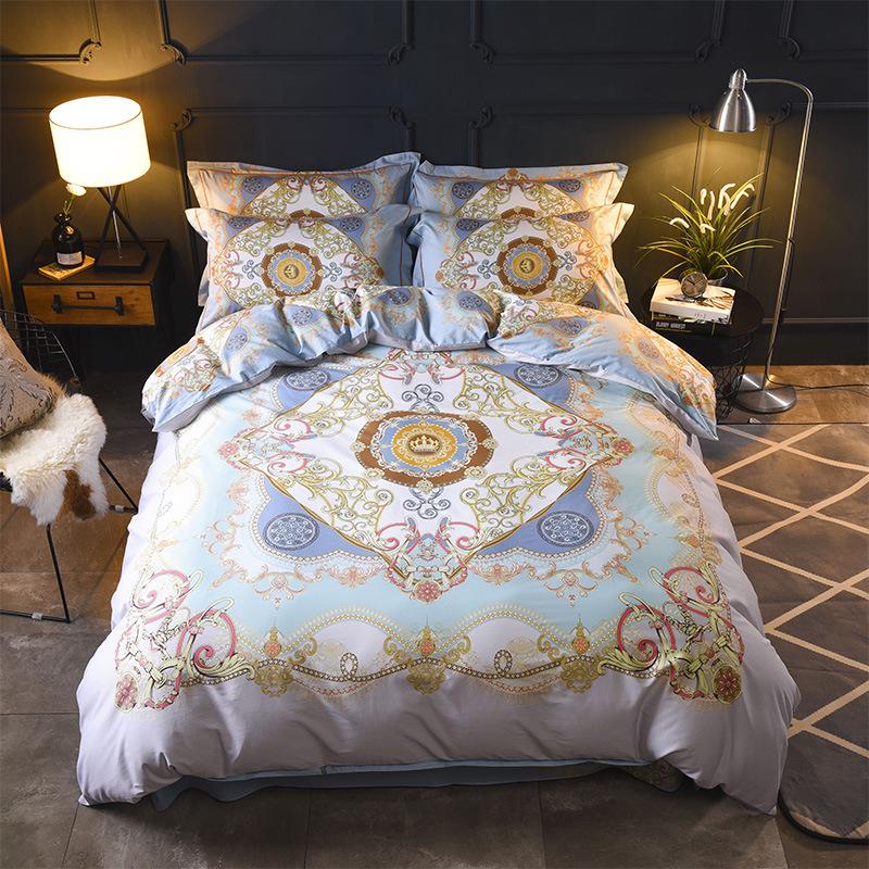 Fashion 4pcs 3D Dolphin Bedding Sets Queen King Size Bed Set Bedroom Comforter Duvet Cover