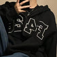 Autumn Couple Hip-hop Hooded Sweater Unisex Solid Color Cardigan Jacket Personality Loose Casual Sweater Sports Zipper Coat