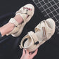 Sports Sandals Women's Soft Sole Lightweight Korean Fashion Sandals Student Velcro Beach Shoes