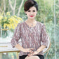 XL-XXXXXL Chiffon Large Size Thin Shirt Women's Spring Summer Loose Tops Slim All-match Casual Printing Bottoming Shirt