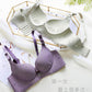 Lace-up Bra Summer Thin Section Seamless Breathable Bra Underwear Women's No Steel Ring Adjustable Push-up Bra