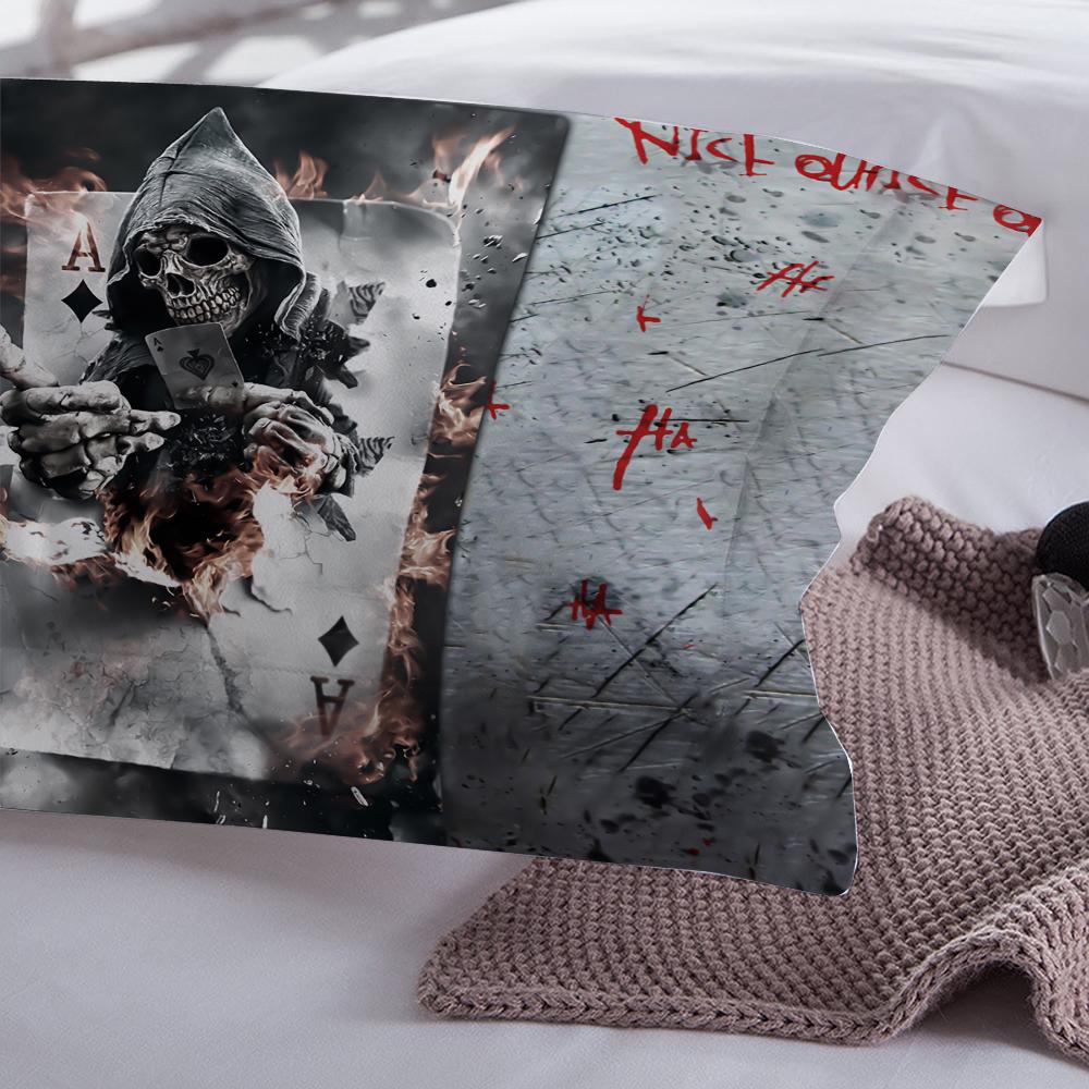Clown Playing Cards 3PCS 3D Bedding Set Comfortable  Duvet Cover Pillowcases Bedroom Decor