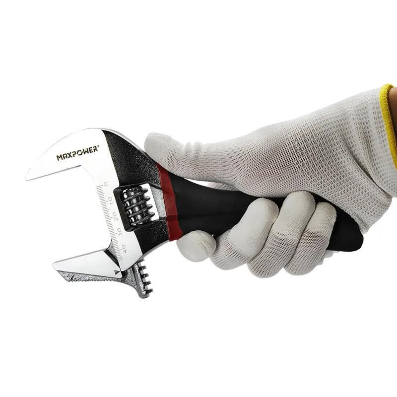 Large Opening Short Handle Adjustable Wrench Multi-function Extra Large Wrench Repair Kit Bathroom Hand Tools