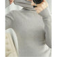 Autumn and Winter New Pile High-neck Woolen  Ladies Slim Tight-fitting Long-sleeved Sweater Base Sweater