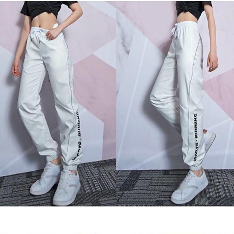 Fitness Pants Women's Spring and Summer Outer Wear Running Sports Pants Elastic Loose High Waist Casual Leggings Yoga Trousers Women