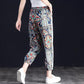 Casual Pants Loose Flower Pants Beach Pants Summer Thin Eight-point Casual Women's Pants Nine-point Plus Size Harem Pants