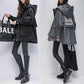 Cotton Mid-length Winter Section Korean BF Wind Tooling Hooded Parka Jacket Casual Simple Top