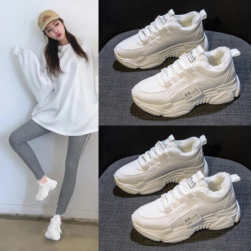 Thick-soled White Shoes Ins Autumn New Shoes Female Students Korean Version of All-match Sports Shoes Casual Net Red Daddy Shoes