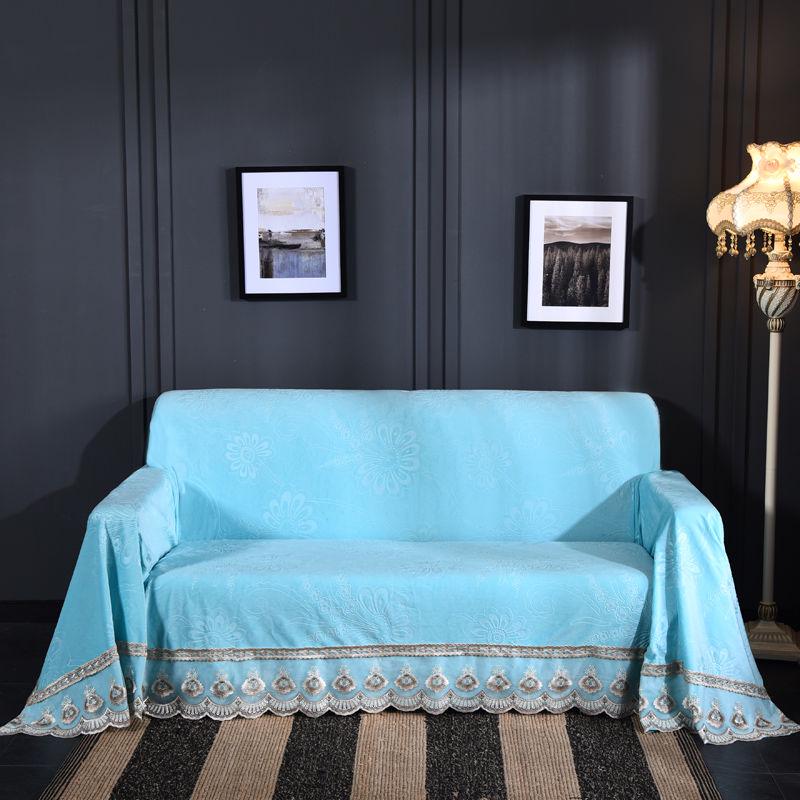 Carved Solid Color Sofa Cover Universal Sofa Towel All-inclusive Dust Cover Couch Home Decoration