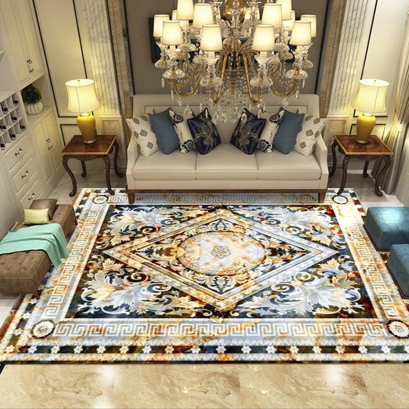 Persian Living Room Carpets And Rugs European Court Carpet For Bedroom Blanket Ethnic Floor Mat