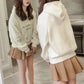 Thin Hooded Character Sweater Women Spring and Autumn All-match Loose Student Clothes