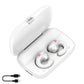Bone Conduction TWS Bluetooth V5.0 Earphone Hanging Biaural HiFi Headphones with 2200 MAh Power Bank