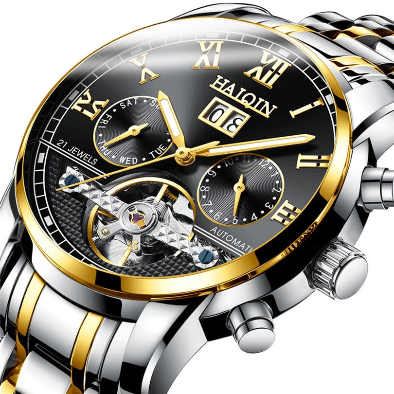 Switzerland Men's Watches Tourbillon Automatic Mechanical Men Sapphire Skeleton Watch