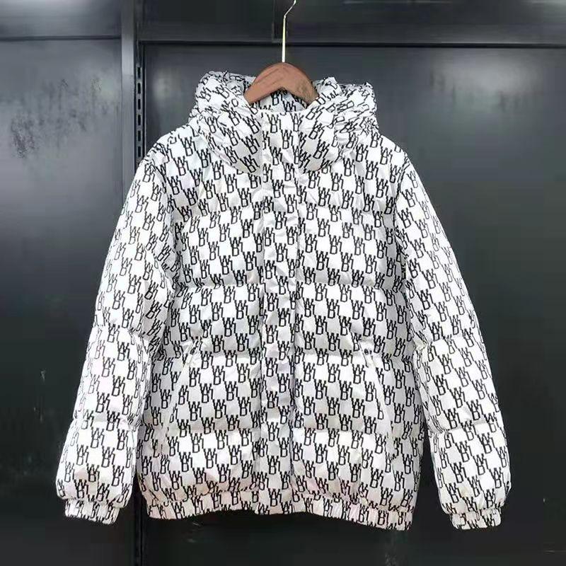 Lovers Down Jacket Winter Short White Duck Down Cotton Jacket Personalized Warm Jacket Cold Clothing Travel Jacket Casual Sports Jacket