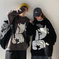 French Lovers Winter New Lazy Wind Loose Sweater Men and Women Students Thick Sweater Sweater