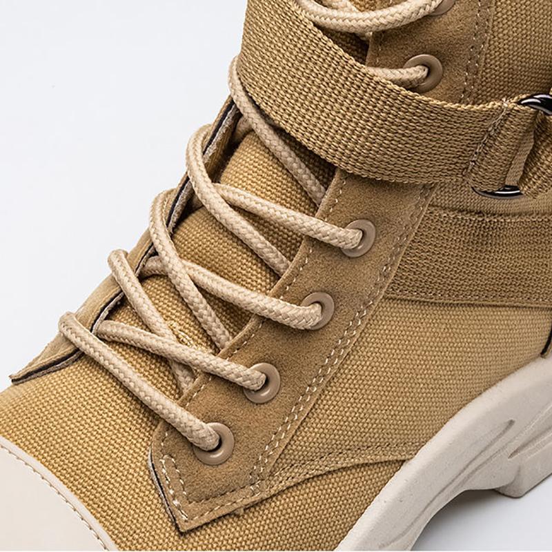 Fall Men's High Top Martin Boots Korean Style Trendy Locomotive Casual Shoes Student Canvas Shoes