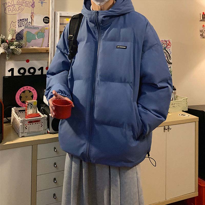 Men's Fashion Winter Down Jacket Trend Thickening Short Jacket Casual Youth Down Jacket