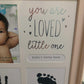 900C Newborn Hand and Foot Print Ornaments 12 Months Photo Frame with Craft Ink Pad Home Decoration Baby Kids Birthday Gift