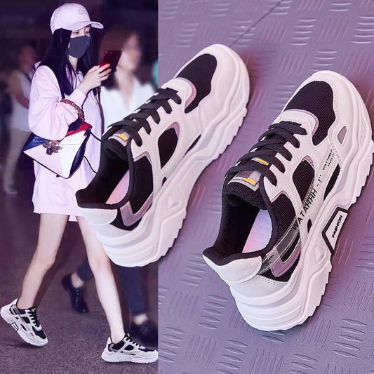 Fashion Style Platform Chunky Sneakers Dad Shoes Basket Femme Women Vulcanize Shoes