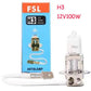 1pc Car Bulb Super Bright White Light H1 H4 H7 H3 High Beam Low Beam Light Integrated Car Front Big Bulb 12V/24V100W Spotlight