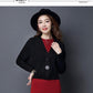 Autumn and Winter V-neck Loose Sweater Bat Shirt Short Knit Top Fashion Casual Women's Jacket