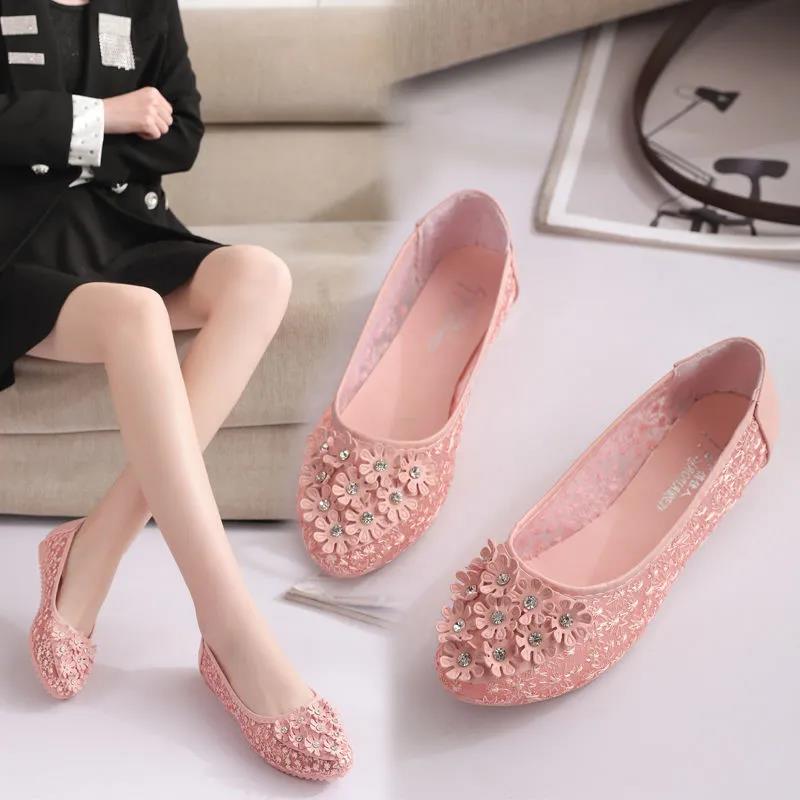 Women's Shoes Summer Sandals Breathable Mesh Single Shoes Shoes Flat Shoes Pedal Peas Shoes Tide