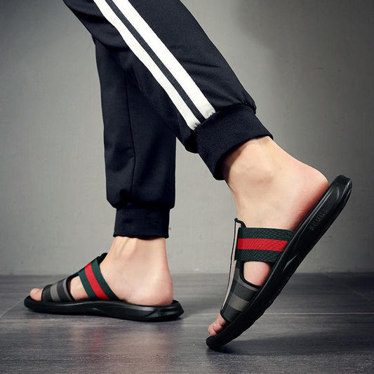 Flip flops summer slippers wear beach sandals Korean version of non-slip outdoor men's sandals